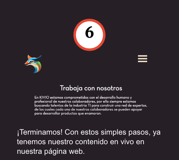 Paso 6 configuración modelo